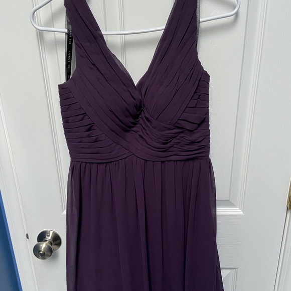 eggplant chiffon dress